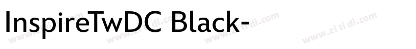 InspireTwDC Black字体转换